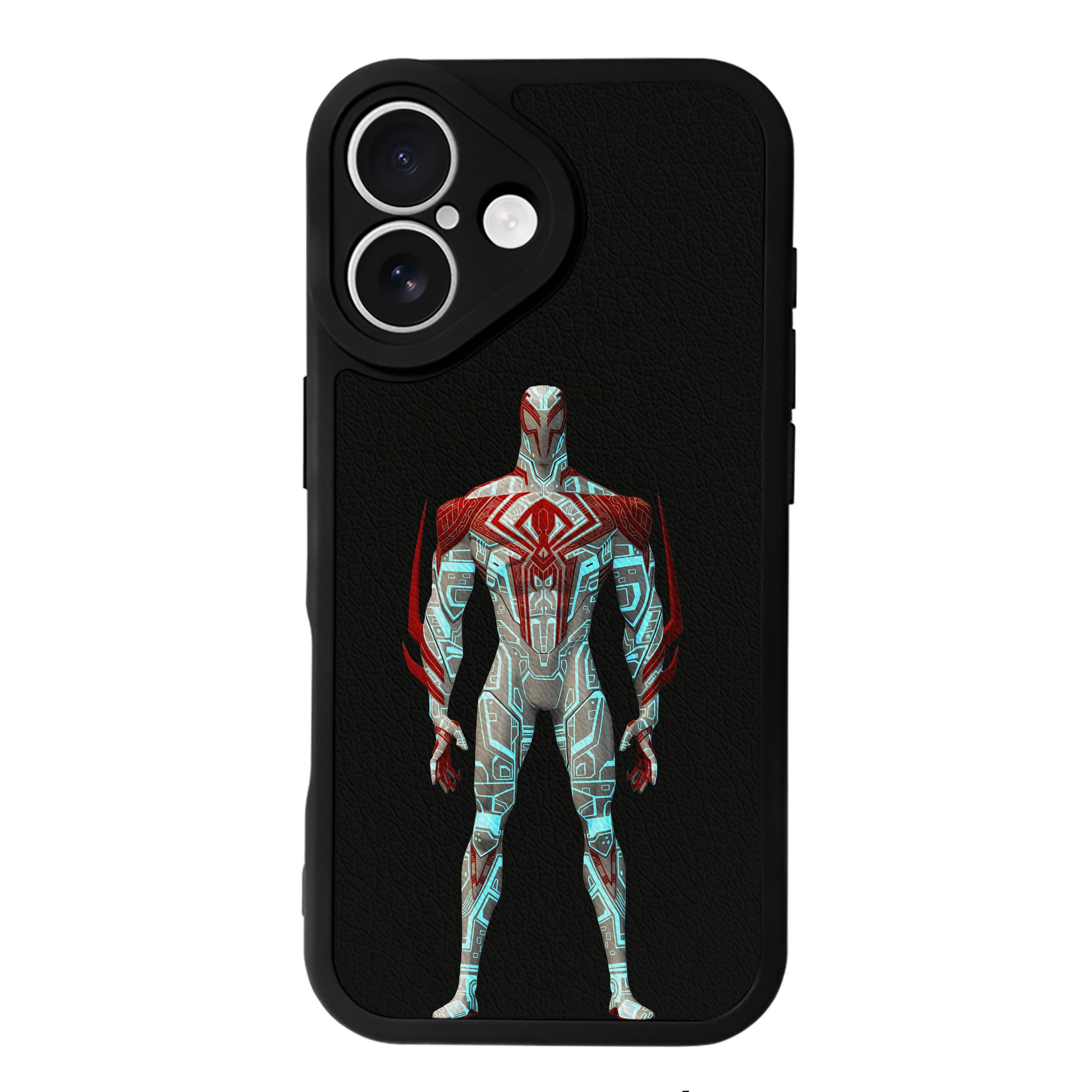 Spider Man スパイダーマン 【iPhone 16シリーズ対応】シリコンスマホケース（レザー調） 材質：シリコン